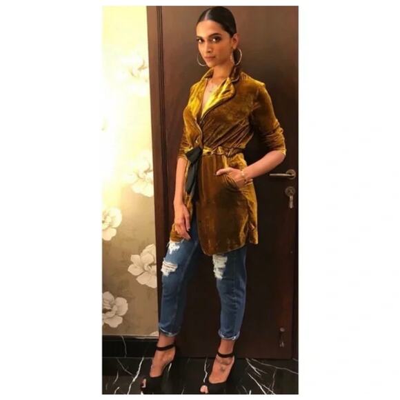 Sandro Paris Eline Velvet Mustard Gold Long Sleeve Dress Mini Short Large 12 - Picture 9 of 16